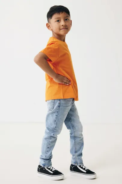  Iqoniq Koli kids lightweight recycled cotton t-shirt - iqoniq Narančasta