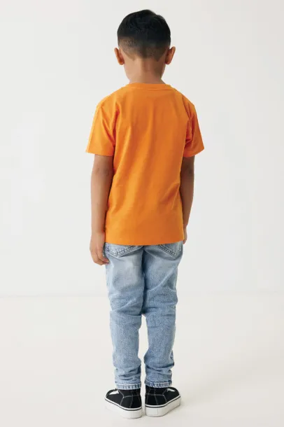  Iqoniq Koli kids lightweight recycled cotton t-shirt - iqoniq Narančasta