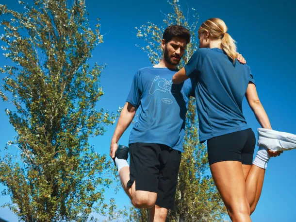  Iqoniq Tikal recycled polyester quick dry sport t-shirt - iqoniq blue 
