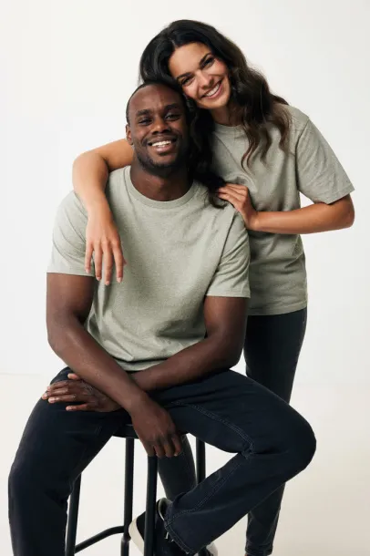  Iqoniq Sierra lightweight recycled cotton t-shirt  - iqoniq light heather green