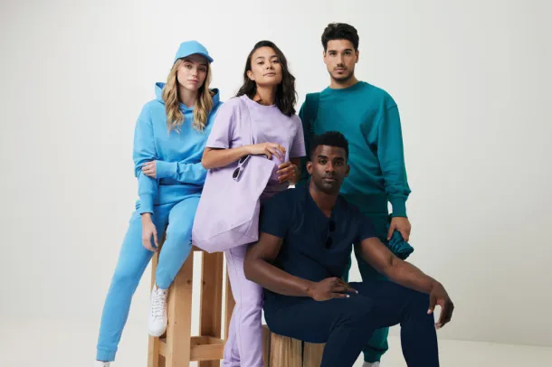  Iqoniq Kruger unisex opušteni pulover od recikliranog pamuka - iqoniq navy