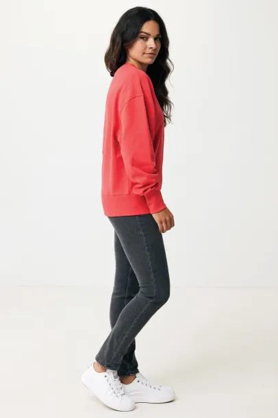  Iqoniq Kruger unisex relaxed recycled cotton crew neck - iqoniq luscious red