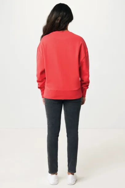  Iqoniq Kruger unisex opušteni pulover od recikliranog pamuka, 340 g/m² - iqoniq luscious red