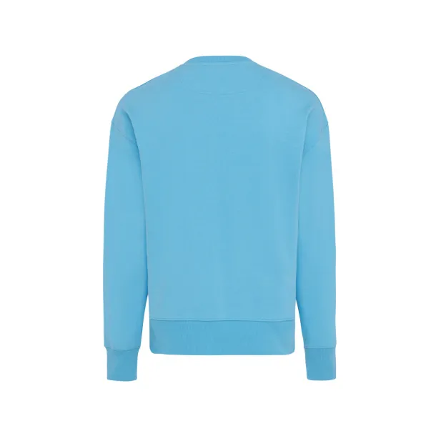  Iqoniq Kruger unisex opušteni pulover od recikliranog pamuka, 340 g/m² - iqoniq tranquil blue