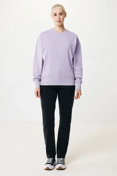  Iqoniq Kruger unisex opušteni pulover od recikliranog pamuka, 340 g/m² - iqoniq Lavanda