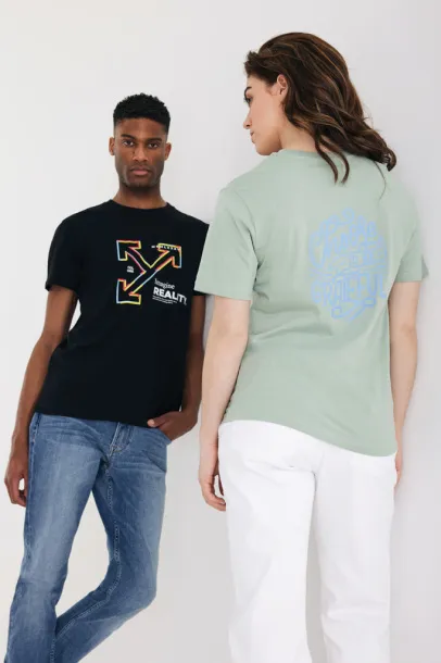  Iqoniq Bryce recycled cotton unisex t-shirt - iqoniq Black 