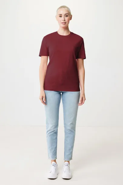  Iqoniq Bryce recycled cotton unisex t-shirt - iqoniq burgundy