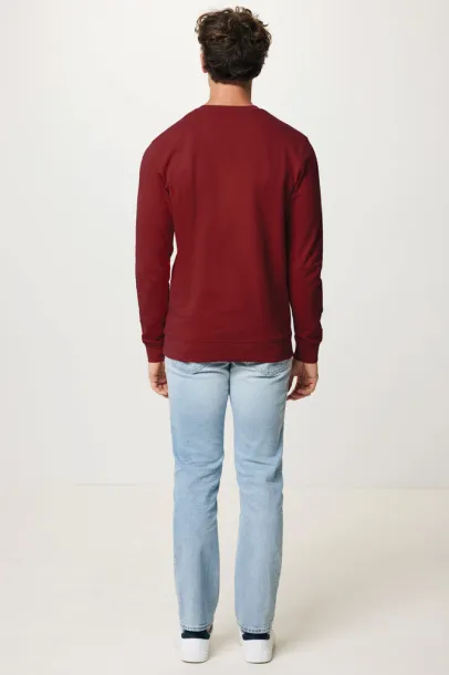  Iqoniq Zion unisex pulover od recikliranog pamuka - iqoniq burgundy