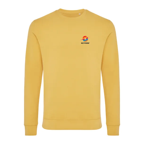  Iqoniq Zion unisex pulover od recikliranog pamuka, 340 g/m² - iqoniq Oker žuta 