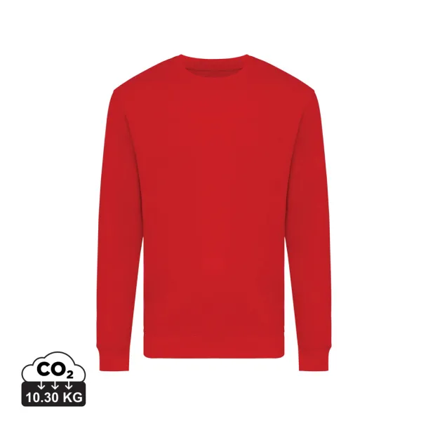  Iqoniq Zion unisex pulover od recikliranog pamuka, 340 g/m² - iqoniq Crvena