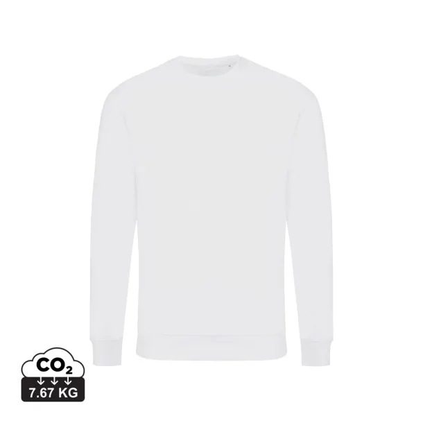  Iqoniq Zion unisex pulover od recikliranog pamuka, 340 g/m² - iqoniq recycled white