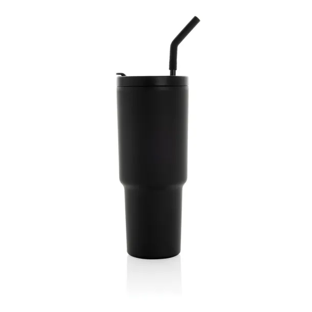 Graphic 360 šalica od RCS certificiranog recikliranog čelika, 900 ml - XD Collection Crna 