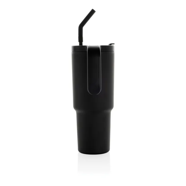 Graphic 360 šalica od RCS certificiranog recikliranog čelika, 900 ml - XD Collection Crna 