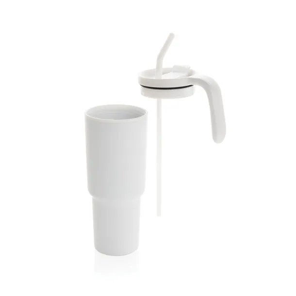 Graphic 360 RCS certified recycled steel tumbler 900ml - XD Collection White 