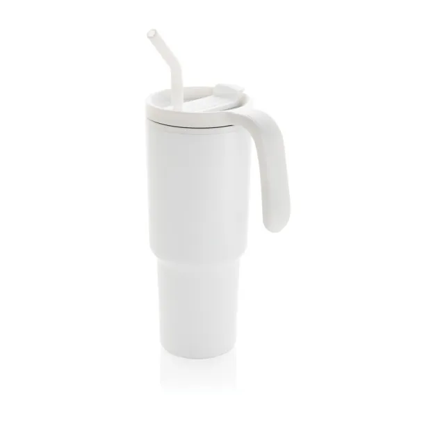 Graphic 360 šalica od RCS certificiranog recikliranog čelika, 900 ml - XD Collection Bijela 