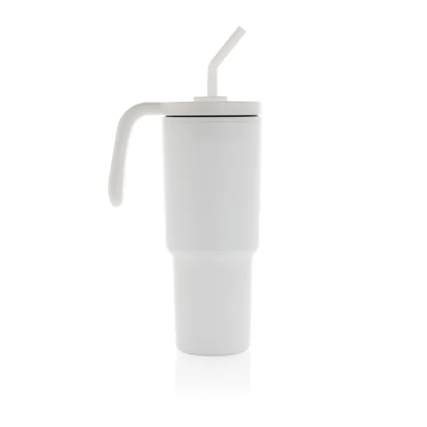 Graphic 360 šalica od RCS certificiranog recikliranog čelika, 900 ml - XD Collection Bijela 