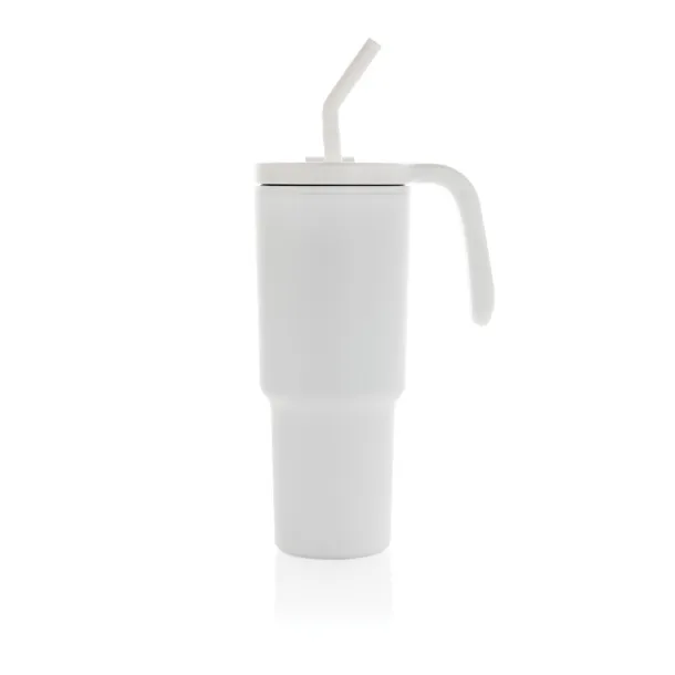 Graphic 360 šalica od RCS certificiranog recikliranog čelika, 900 ml - XD Collection Bijela 