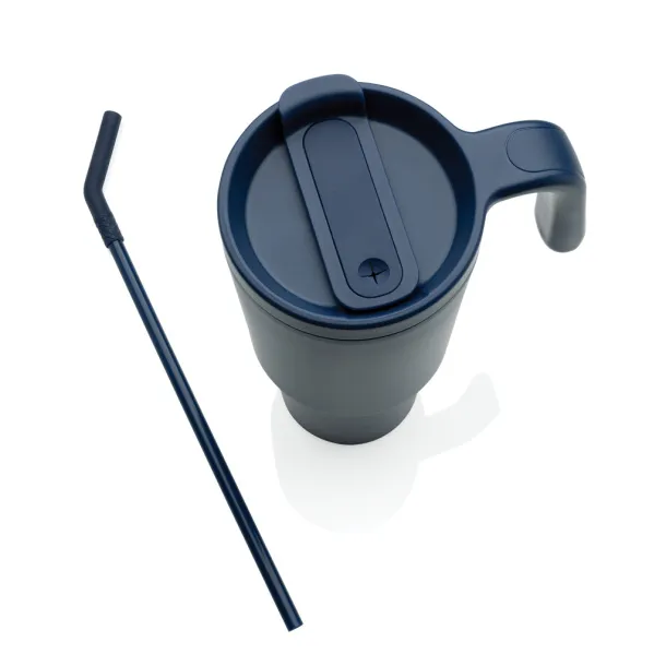 Graphic 360 RCS certified recycled steel tumbler 900ml - XD Collection navy