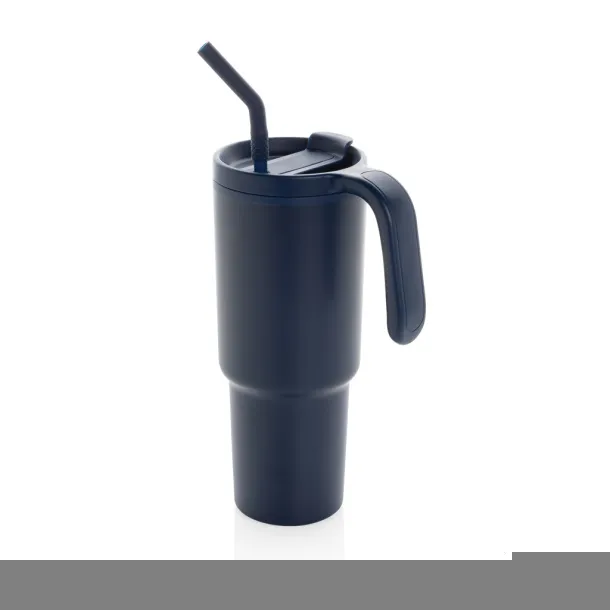 Graphic 360 šalica od RCS certificiranog recikliranog čelika, 900 ml - XD Collection blue 