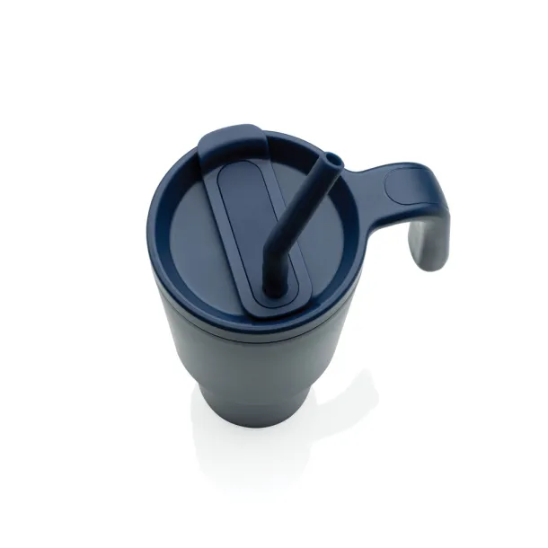 Graphic 360 šalica od RCS certificiranog recikliranog čelika, 900 ml - XD Collection blue 