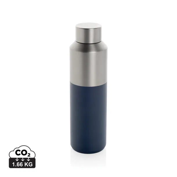 Fluid boca od RCS certificiranog recikliranog čelika, 600 ml - XD Collection Mornarsko plava 