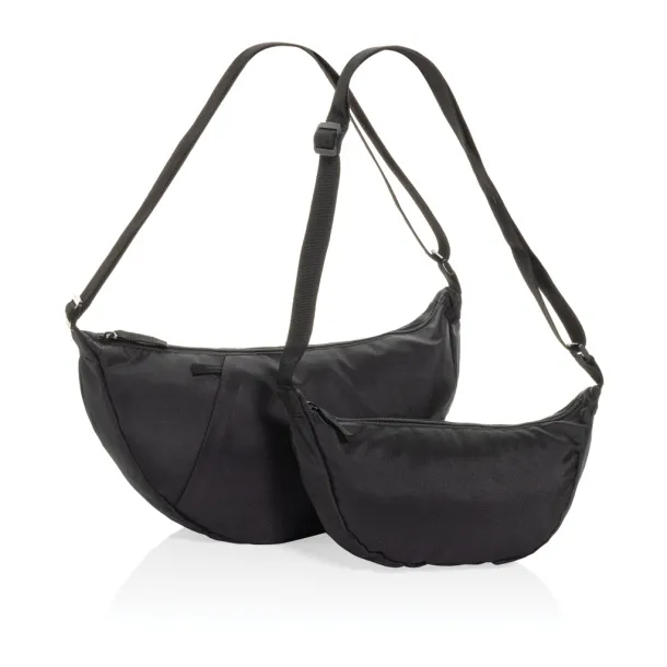 Crescent AWARE™ RPET half moon sling bag - XD Collection Black 