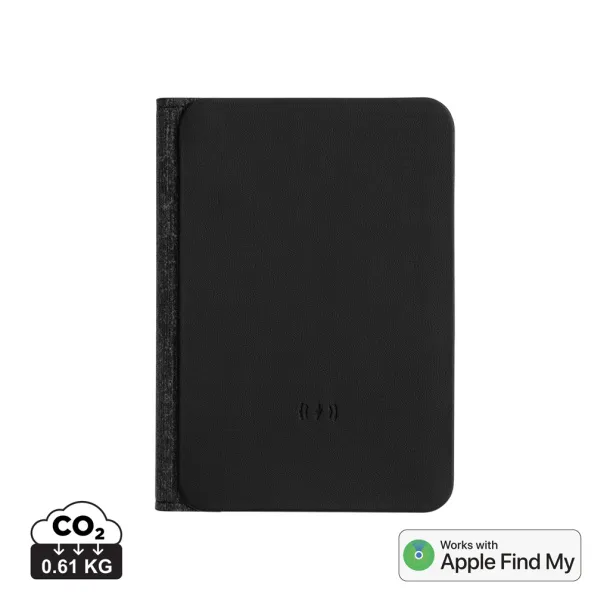 Trackmate RCS rpolyester passport holder worldwide locating - XD Collection Black 