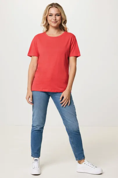  Iqoniq Yala women lightweight recycled cotton t-shirt - iqoniq luscious red