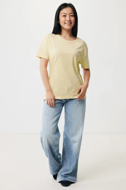  Iqoniq Yala women lightweight recycled cotton t-shirt - iqoniq cream yellow 