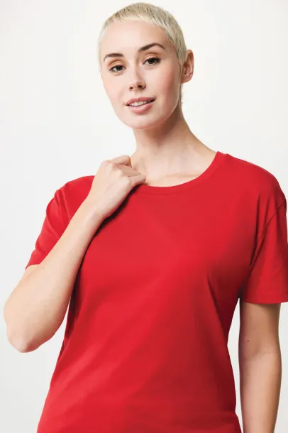  Iqoniq Yala women lightweight recycled cotton t-shirt - iqoniq Crvena