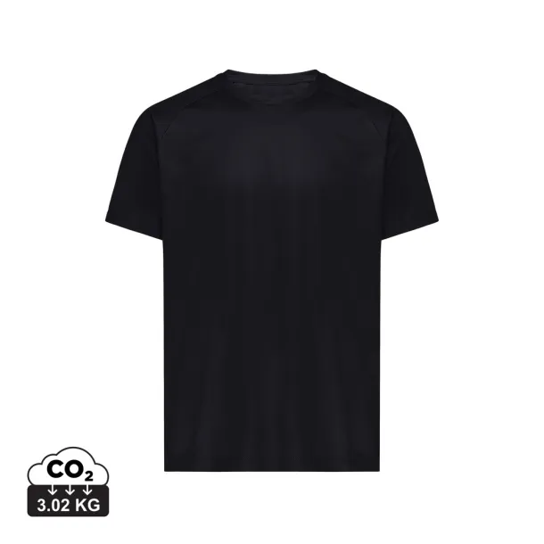  Iqoniq Tikal unisex quick dry sportska majica od recikliranog poliestera, 150 g/m2 - iqoniq Crna