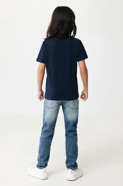  Iqoniq Koli kids lightweight recycled cotton t-shirt - iqoniq navy