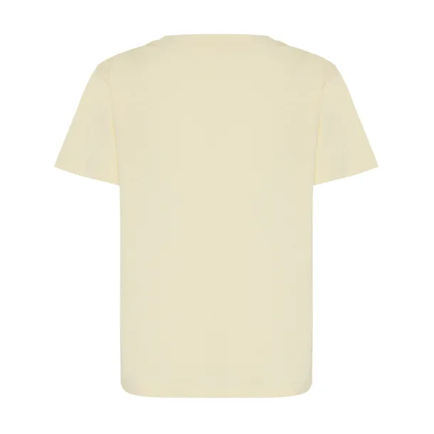  Iqoniq Koli kids lightweight recycled cotton t-shirt - iqoniq cream yellow 