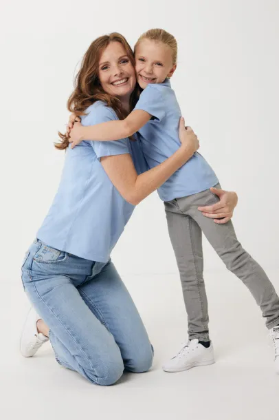  Iqoniq Koli kids lightweight recycled cotton t-shirt - iqoniq sky blue