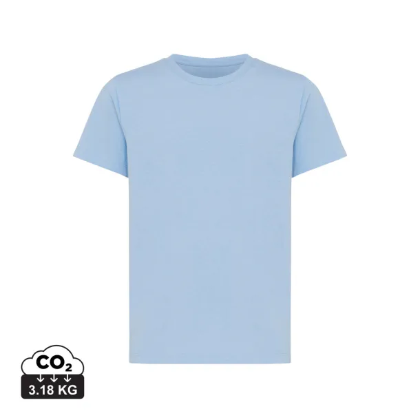  Iqoniq Koli kids lightweight recycled cotton t-shirt - iqoniq sky blue