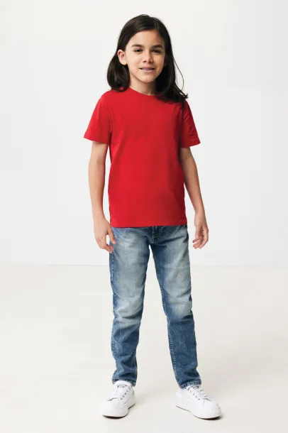  Iqoniq Koli kids lightweight recycled cotton t-shirt - iqoniq Crvena