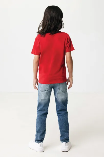  Iqoniq Koli kids lightweight recycled cotton t-shirt - iqoniq Crvena