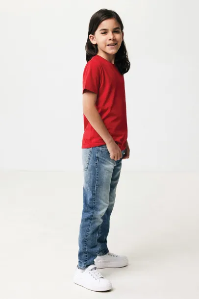  Iqoniq Koli kids lightweight recycled cotton t-shirt - iqoniq Crvena