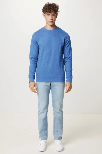  Iqoniq Denali neobojeni pulover od recikiranog pamuka, 340 g/m² - iqoniq heather blue