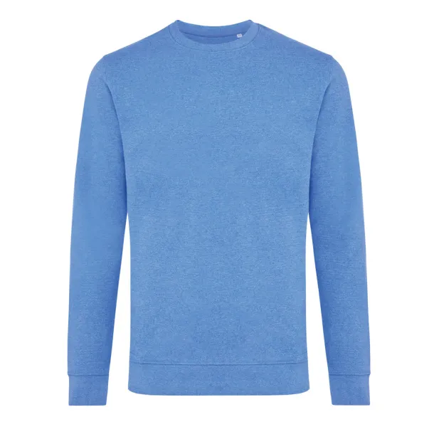  Iqoniq Denali neobojeni pulover od recikiranog pamuka, 340 g/m² - iqoniq heather blue