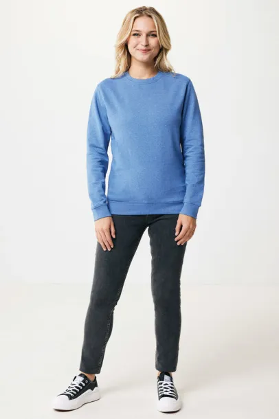  Iqoniq Denali recycled cotton crew neck undyed, natural raw - iqoniq heather blue