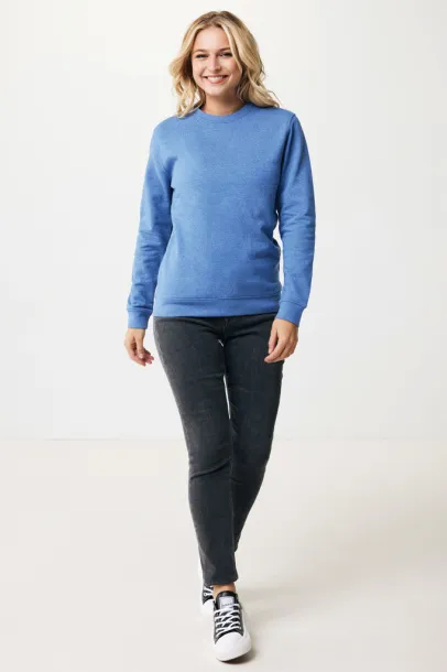  Iqoniq Denali neobojeni pulover od recikiranog pamuka, 340 g/m² - iqoniq heather blue