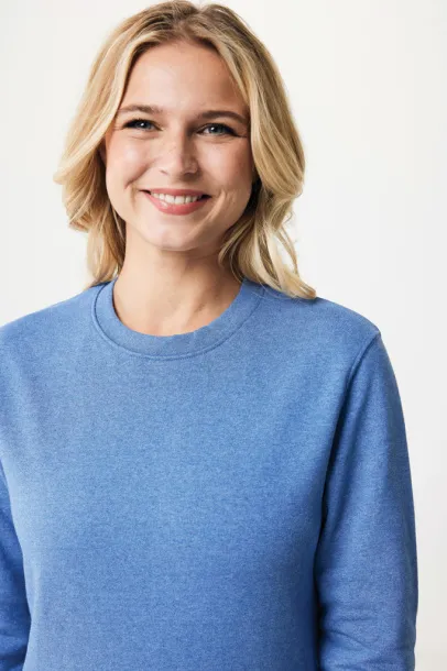  Iqoniq Denali neobojeni pulover od recikiranog pamuka - iqoniq heather blue