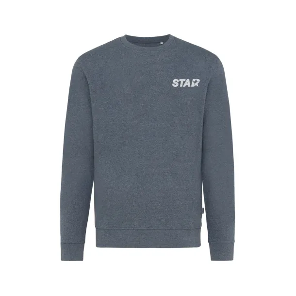  Iqoniq Denali neobojeni pulover od recikiranog pamuka, 340 g/m² - iqoniq heather navy