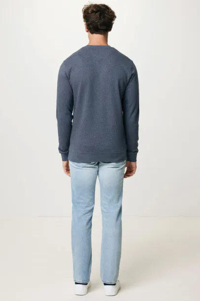  Iqoniq Denali neobojeni pulover od recikiranog pamuka, 340 g/m² - iqoniq heather navy