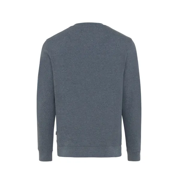  Iqoniq Denali recycled cotton crew neck undyed, natural raw - iqoniq heather navy
