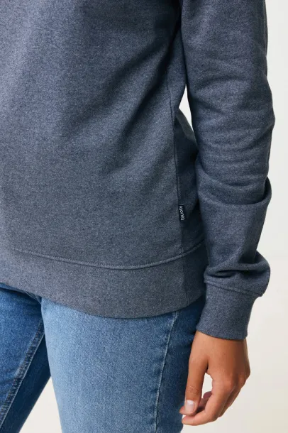  Iqoniq Denali neobojeni pulover od recikiranog pamuka, 340 g/m² - iqoniq heather navy
