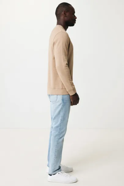  Iqoniq Denali recycled cotton crew neck undyed, natural raw - iqoniq heather brown