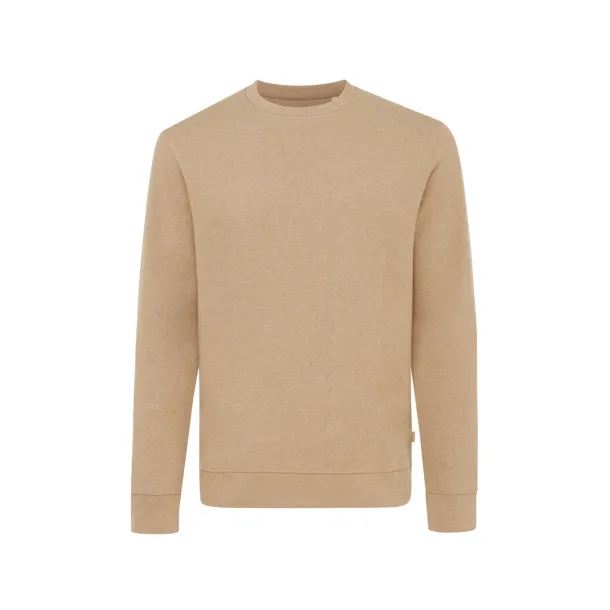  Iqoniq Denali recycled cotton crew neck undyed, natural raw - iqoniq heather brown
