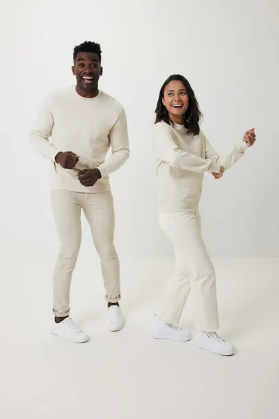  Iqoniq Denali recycled cotton crew neck undyed, natural raw - iqoniq natural raw